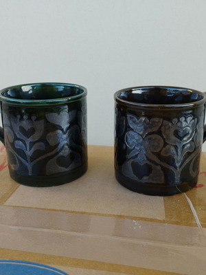 Vintage mugs like new, set of 2 pieces