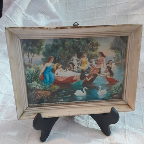 Old frame with 1960 print used