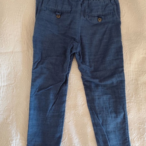 H&M fabric pants like new, size 3-4, blue
