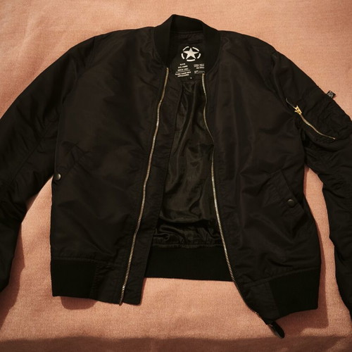 MFH Flight Jacket MA-1 Large black like new