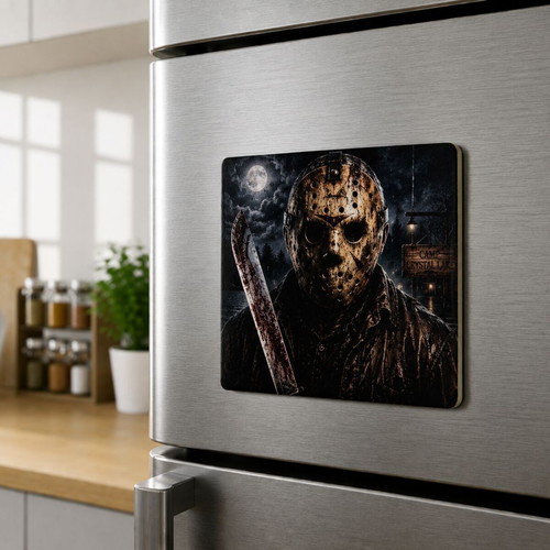 Friday the 13th Jason Voorhees Ceramic Fridge Magnet 57×57 mm new