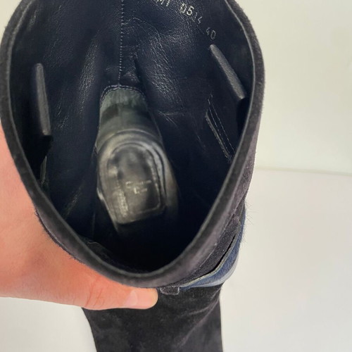 Dior suede ankle boots like new, size 40, navy