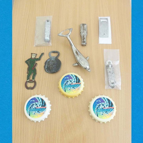 10 Old Bottle Openers for Beer & Soft Drinks, for Use or Decoration