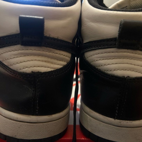 Nike Dund Hi Retro used athletic leather boots size 41 black and white