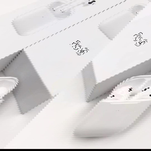 PRO4 Earbud Bluetooth Handsfree Ακουστικά με Θήκη Φόρτισης Λευκά