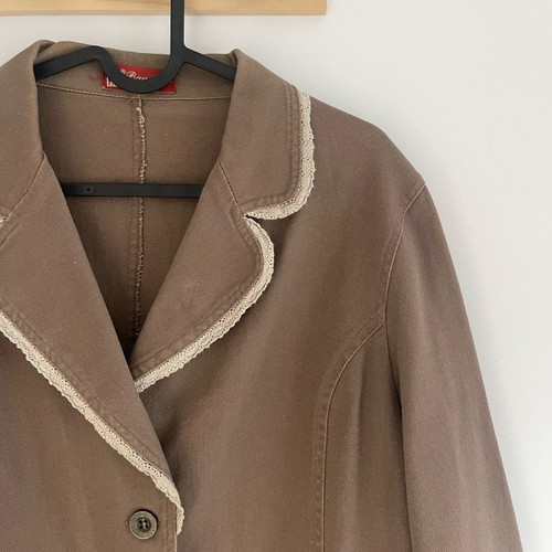 Brown jacket used with lace no XL