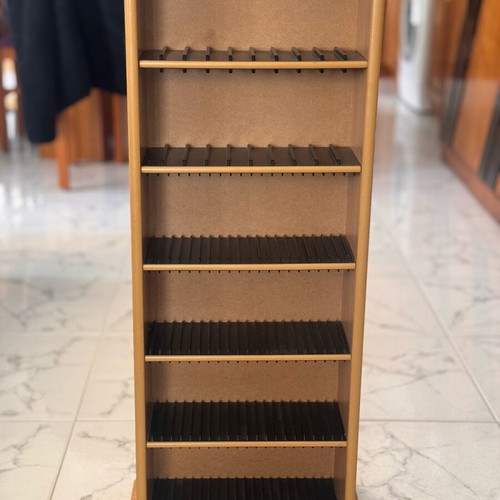 Wooden CD and DVD storage shelf like new
