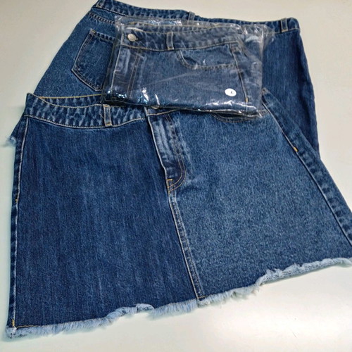 Denim skirt new, 100% cotton, Greek made