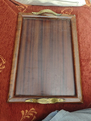 Wooden tray old used