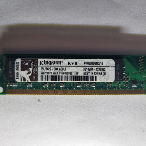 Kingston 1GB DDR2 KVR800D2N5/1G memory used