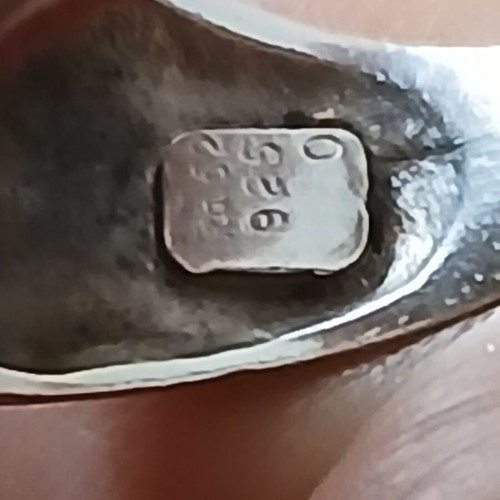 Ring 925 silver and 750 gold like new, size 55