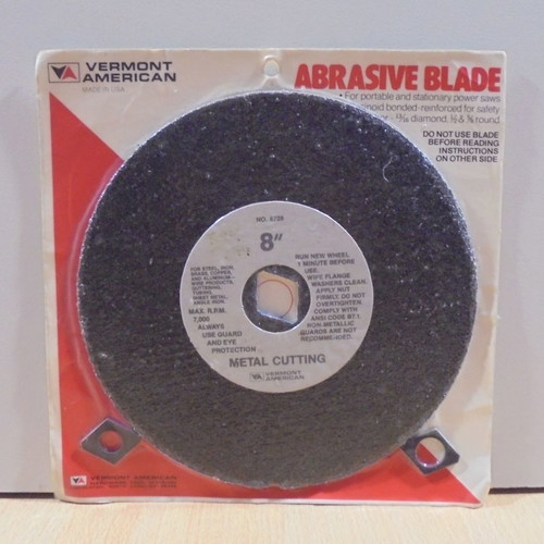 Vermont American old 8-inch metal cutting disc new