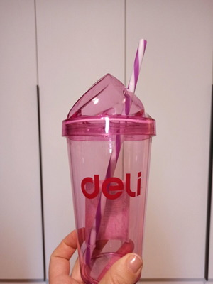 Smoothie deli glass 21 cm new, unused