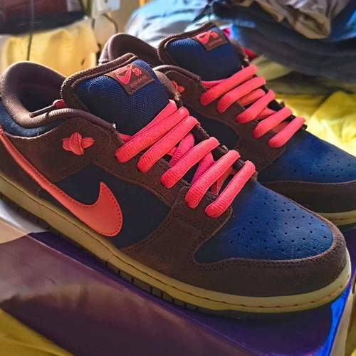 Nike SB Dunk Low Pro sneakers size 44 like new, brown and blue