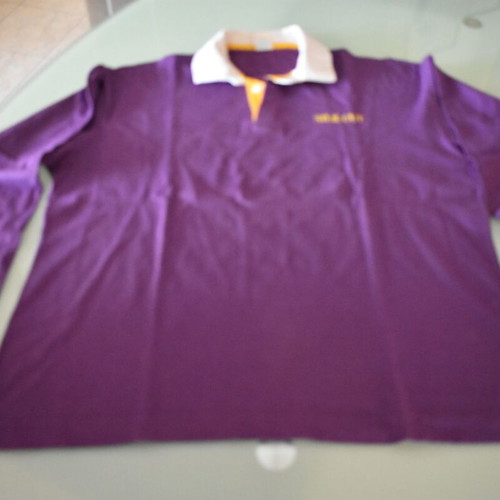 Silk Cut collectible shirt size L like new, purple with white collar