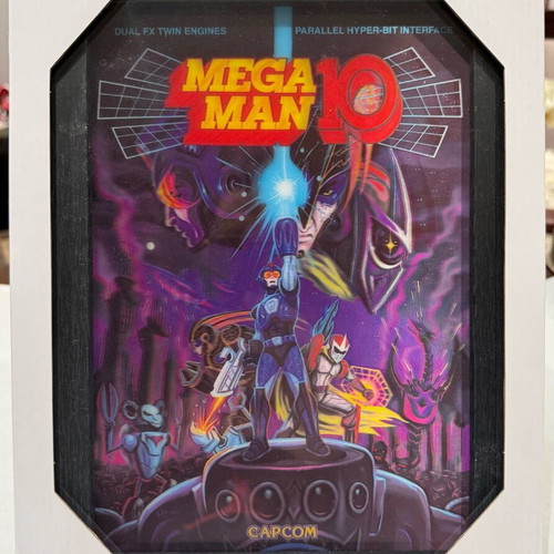 Mega Man Robot Crisis Plax/Pixel Frames Lenticular 3D Wall Art new