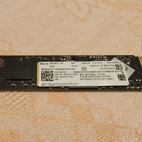Micron 3500 SSD 1TB M.2 PCIe Gen4