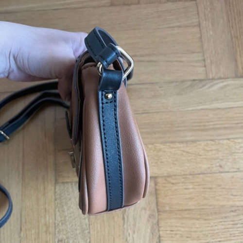 Accessorize crossbody bag used, black and beige
