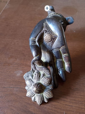 Bronze door handle like new