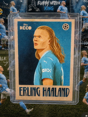 Erling Haaland Topps case hit card