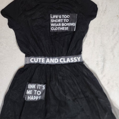 Black Dress with Tulle like new