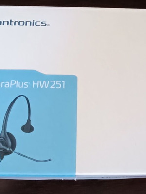 Plantronics SupraPlus HW251 headphones new wired