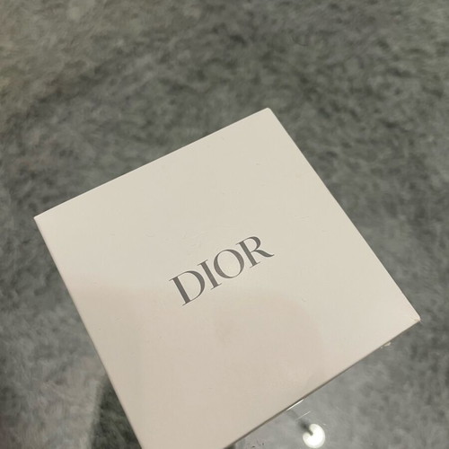 Dior compact mirror new with white leather look and gold details