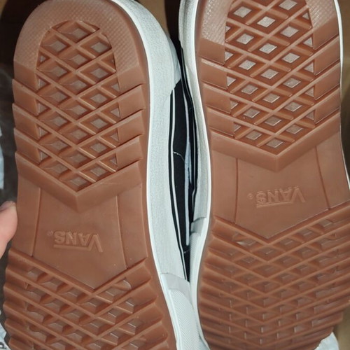 Vans double-layer sneakers new, black and white, size 38