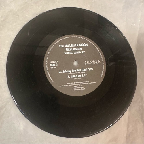 The Hillbilly Moon Explosion Maniac Lover Vinyl 7” EP like new
