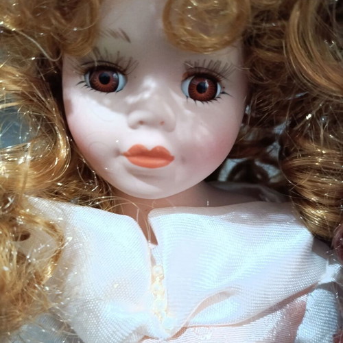 Vintage porcelain dolls used, pack of 7, various sizes