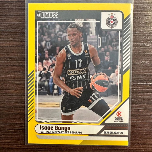 Panini Donruss EuroLeague 2024-25 Isaac Bonga Yellow Flood Parallel Card #138 new