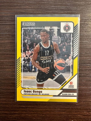 Panini Donruss EuroLeague 2024-25 Isaac Bonga Yellow Flood Parallel Card #138 new