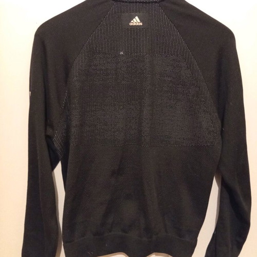 Adidas Women's ID Knit Bomber Jacket like new, size M, black and white