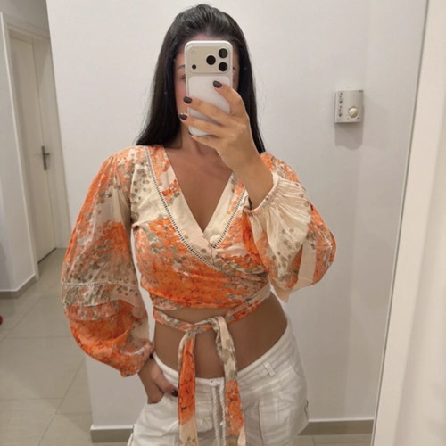 Zini boutique blouse, white
