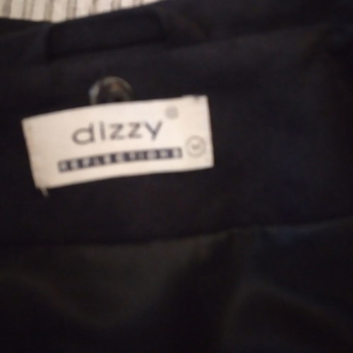 Women's castor-type coat used, size M, black