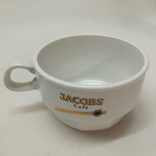 Set of 12 porcelain cups with saucers Jacobs Ionia used