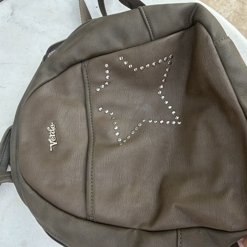 Backpack bag, beige and brown