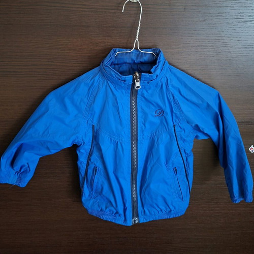 Knot So Bad reversible jacket like new, size 92, blue/plaid