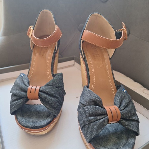 Summer platform sandals size 38 like new, comfortable
