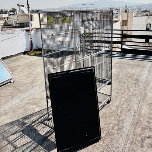 Large aviary cage for parrots like new with Bangminda cover