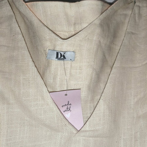 DK beige set with crop top and pants new