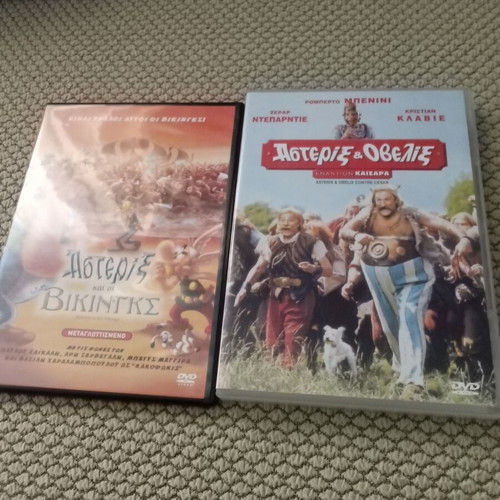Two Asterix and Obelix DVDs dubbed, new condition