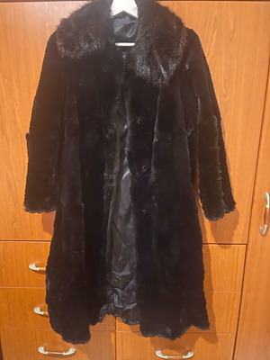 Mink fur coat used, size S