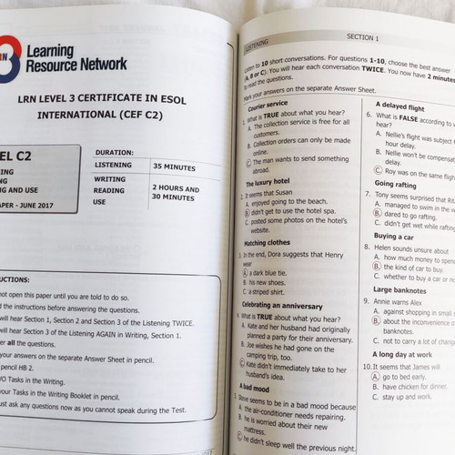 The Key to LRN C2 Teacher’s Tests book like new