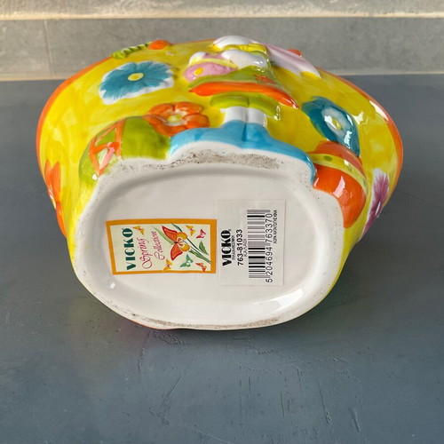 Vicko Easter Ceramic Colorful Basket new condition