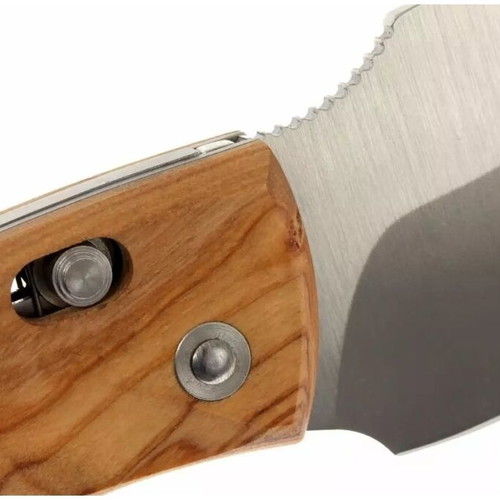 Ιταλικό μαχαίρι Ausonia LionSteel καινούργιο με λαβή από ξύλο ελιάς