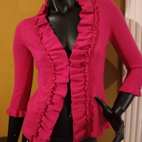 Marks and Spencer Per Una knitted cardigan new, fuchsia