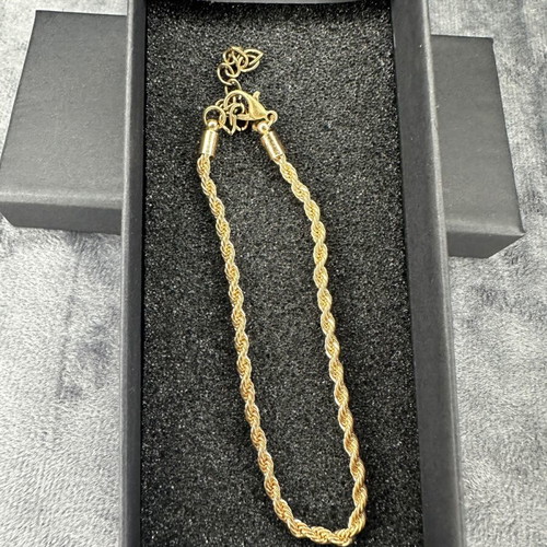 Rope Chain Bracelet gold color new