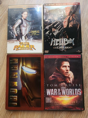 Συλλογή DVD μεταχειρισμένη, είδος επιστημονικής φαντασίας, με γρατζουνιές σε steelbook