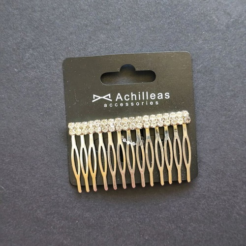 Bridal hair comb like new, silver